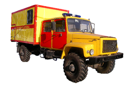 Автомобиль Аварийная газовая служба на базе <nobr>ГАЗ-3308</nobr> Садко ЕГЕРЬ 2 с двухрядной кабиной
