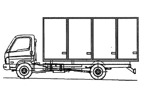 Хлебный фургон на базе <nobr>Hyundai HD 65</nobr>