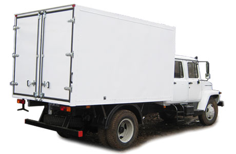 Изотермический фургон на базе <nobr>ГАЗ-3309</nobr> Газон ЕГЕРЬ 2 с двухрядной кабиной