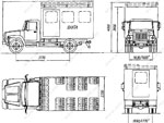 фото вахтовка газ, производство вахтовых автобусов, изготовление фургонов ВАХТА фотография схема, чертеж вахтовки